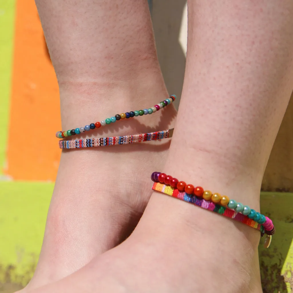 Woven Anklet Set