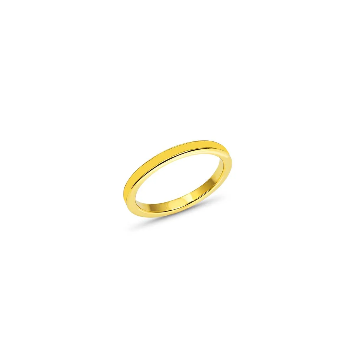 Yellow Enamel Ring Size 7