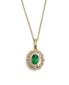 Zeghani ZP1037 Emerald Necklace